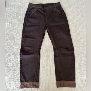 Y2K Diesel Black Gold Chinos with silk hem